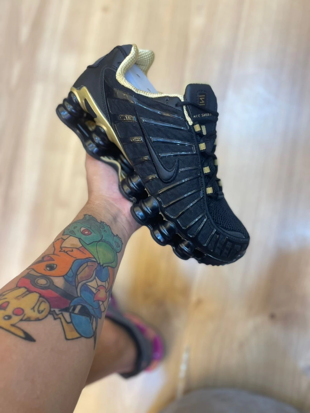 Shox TL 12 Molas " Black and Gold "
